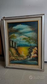 Quadro con paesaggio, autore Mei