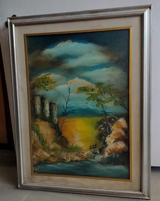 Quadro con paesaggio, autore Mei