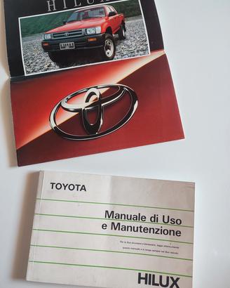 libretto uso e manutenzione hilux