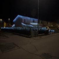 Luci di natale bianco freddo a cascata