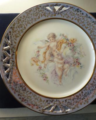 LIMOGES Lecoq piatto tondo porcellana  cm.28 vinta