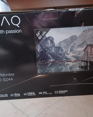 PEAQ slim monitor 24" full c/garanzia