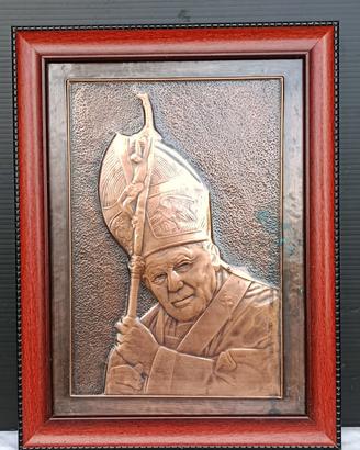 BASSORILIEVO PAPA GIOVANNI PAOLO II 