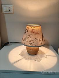 Coppia Lampade Abat-jour da Comodino - Vintage