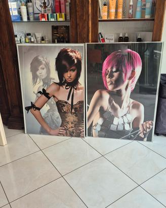 2 Poster incorniciati moda capelli 