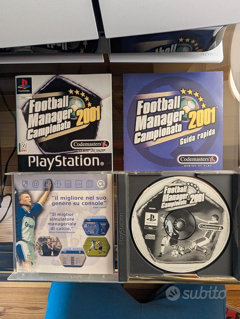 Football Manager campionato 2001 PS1 Console e Videogiochi In