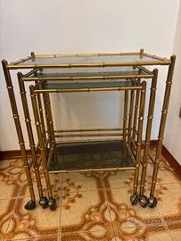 Set 3 carrelli vintage anni 70