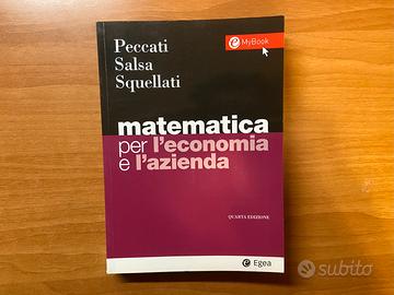 Libro Matematica per l’Economia e l’Azienda
