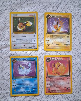 Carte Pokemon Eevee Dark evolution Team Rocket