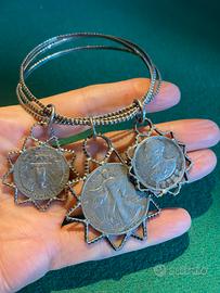 Bracciale in argento antico