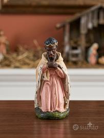 Statuina Presepe Vintage Re Magio Baldassarre