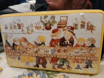 scatola vintage in latta Loacker Gran pasticceria 