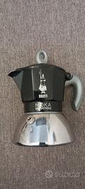 moka Bialetti induction bicolore usata 2 o 3 tazze