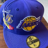 NewEra LosAngels Lakers 2022 - Ricamo Cali - Viola