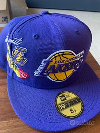 NewEra LosAngels Lakers 2022 - Ricamo Cali - Viola
