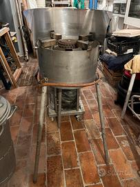 Barbecue inox a gas con piastra