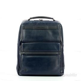 Piquadro Zaino Fast-check in pelle Blu