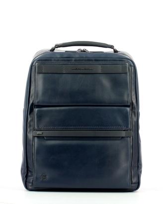 Piquadro Zaino Fast-check in pelle Blu