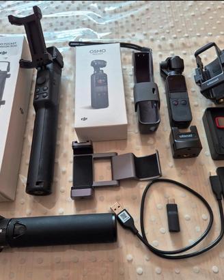 DJI OSMO POCKET GIMBAL 3 ASSI  4K + ACCESSORI