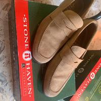 Mocassino beige da uomo