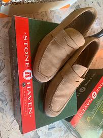 Mocassino beige da uomo