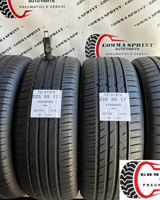 4 PNEUMATICI 225/55 R17 KINGBOSS ESTIVE 80%