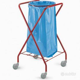 Carrello per puliziea a x pieghevole