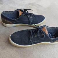 Scarpe tela per mezza stagione,colore jeans, Nuove