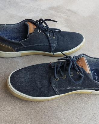 Scarpe tela per mezza stagione,colore jeans, Nuove