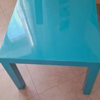 Tavolino lack Ikea azzurro-turchese