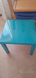 Tavolino lack Ikea azzurro-turchese