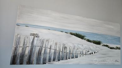 Quadro grande 150x65 cm dipinto a mano