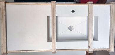 Top bagno in gres porcellanato cm 50/120