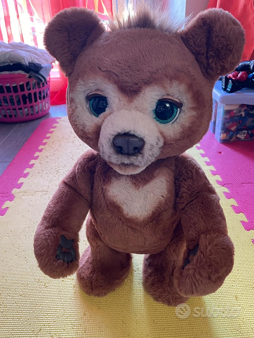 FurReal Friends - Peluche Interactive Cubby - Plum, Le Panda Curieux Version Francaise