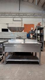 Lavello inox con 2 vasche
