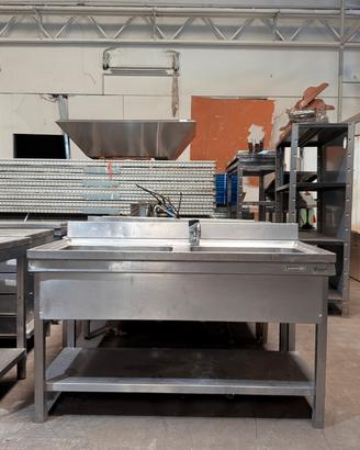Lavello inox con 2 vasche