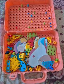 Valigetta con viti gioco bambini