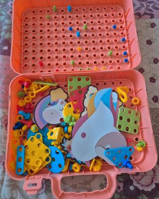Valigetta con viti gioco bambini