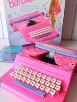 Macchina da scrivere vintage di Barbie