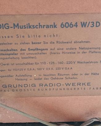 radio giradischi Grundig