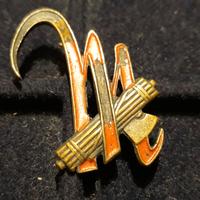 Fregio M Rossa Battaglione M Boeri ITALIA WW2