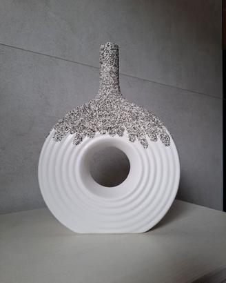Nuovo vaso ceramica minimal effetto materico 