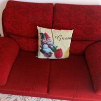 divano 2 posti rosso/bordeaux 