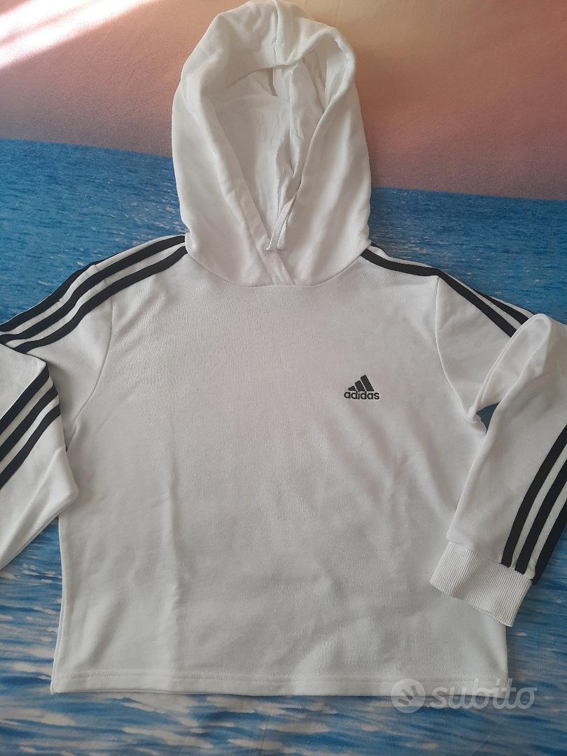 Felpa bianca sale adidas ragazza