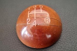 Pomello cambio in mogano Fiat 500 Riva