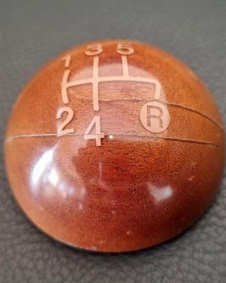 Pomello cambio in mogano Fiat 500 Riva