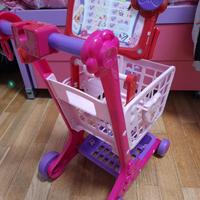 carrello spesa Barbie+Barbie e scanner Lexibook
