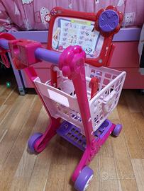 carrello spesa Barbie+Barbie e scanner Lexibook