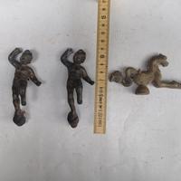 3x Antico Fregio in Ottone per Testata Letto Mobil