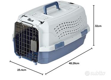 Trasportino rigido per gatti o cani conn2 sportell